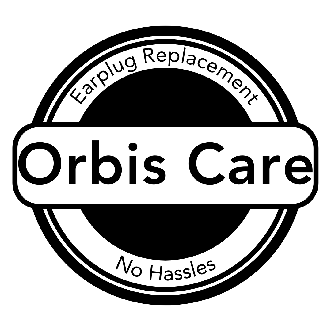 OrbisCare logo representing the earplug replacement program offering hassle-free, regular replacements.